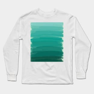 Sea Foam Dream Green Ombre Long Sleeve T-Shirt